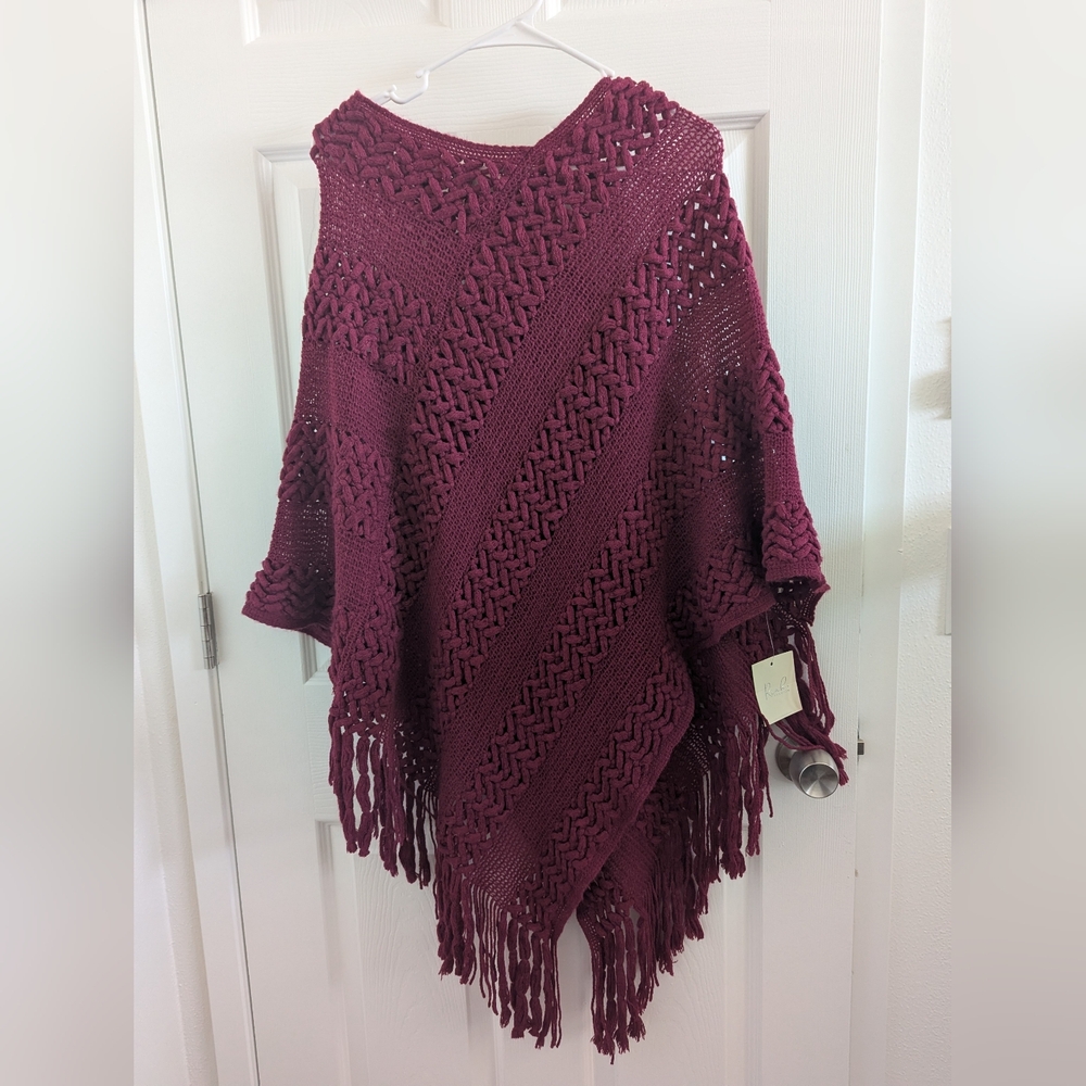 Burgundy shawl